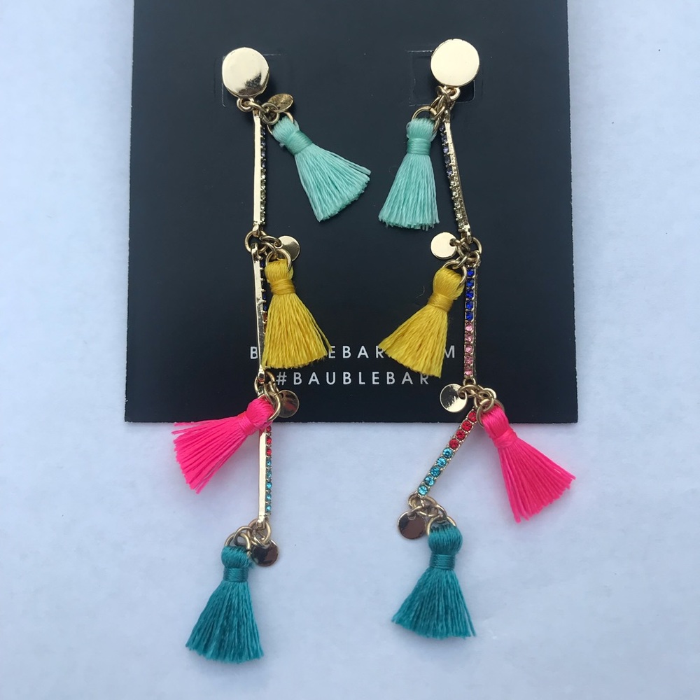 Bauble bar cute fringe earrings